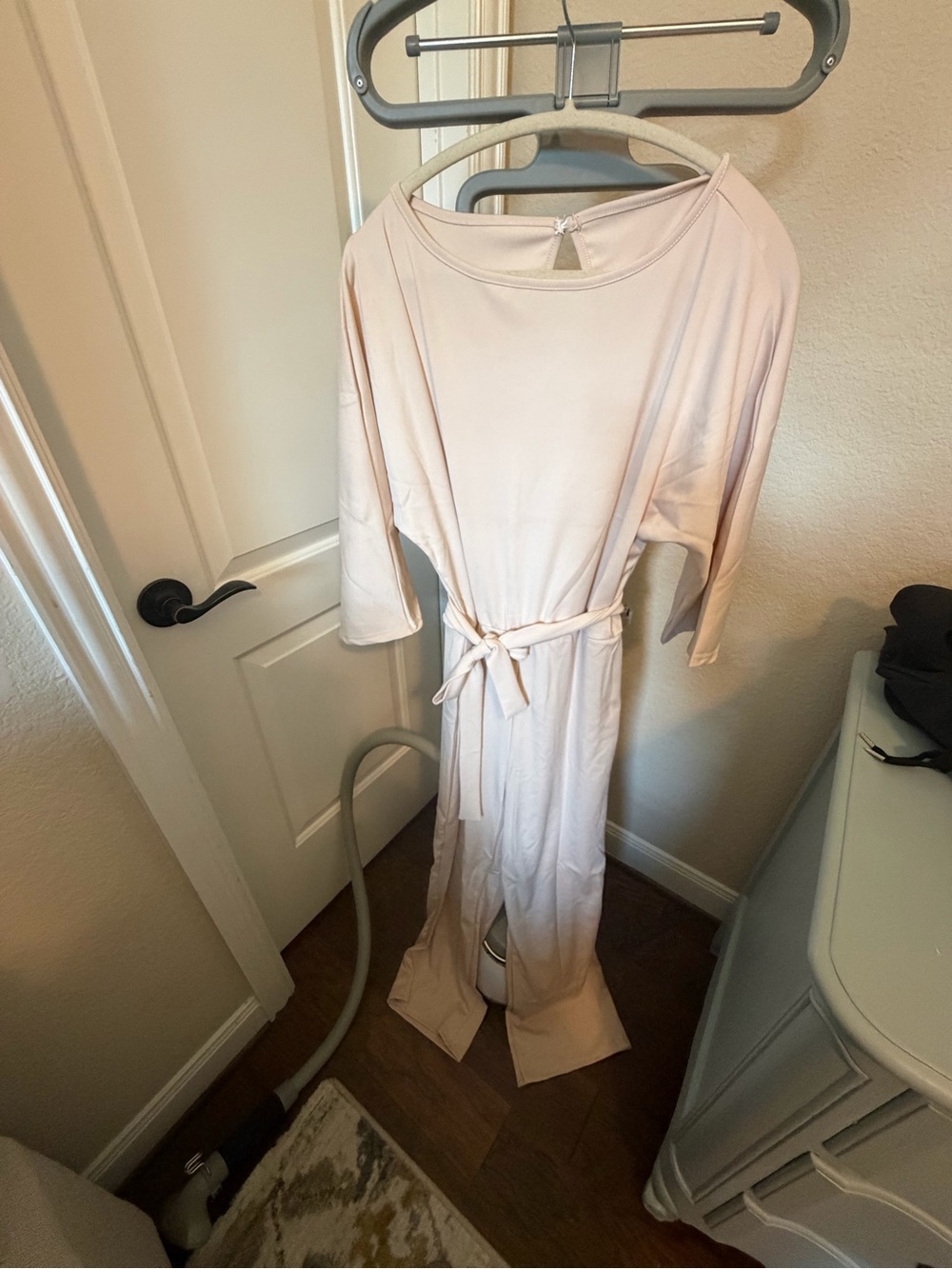 Women's Soft Tie-Waist Pantsuit - creamy